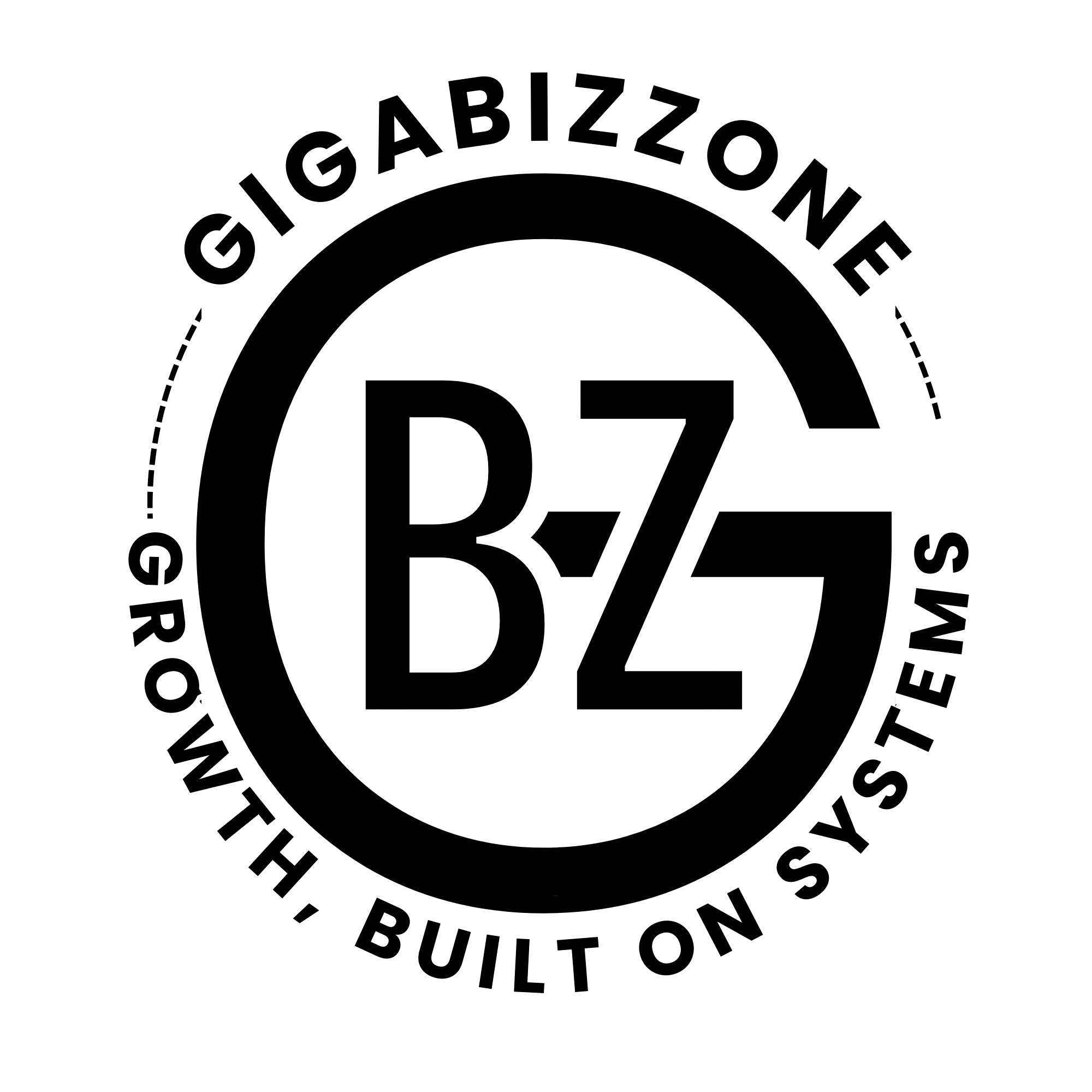 GigaBizZone monochrome logo